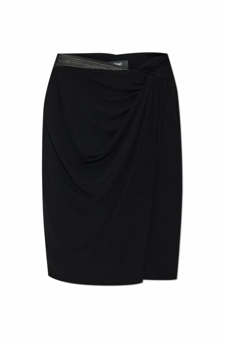 Versace BLACK Draped skirt