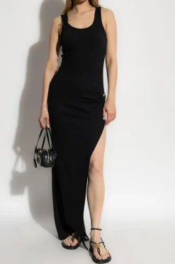 Versace BLACK Dress with front slit