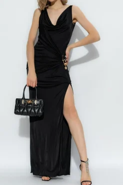 Versace BLACK Dress with logo
