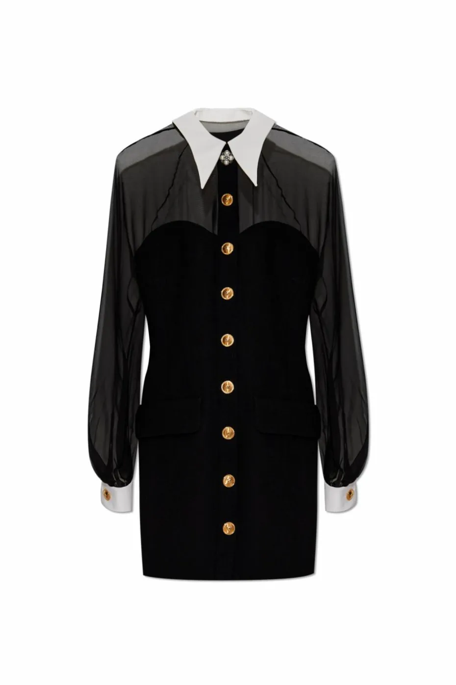 Versace BLACK Dress with transparent back