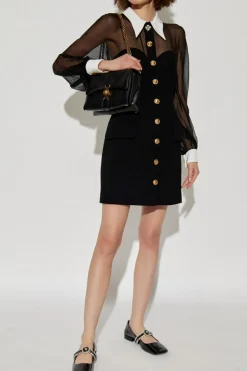 Versace BLACK Dress with transparent back