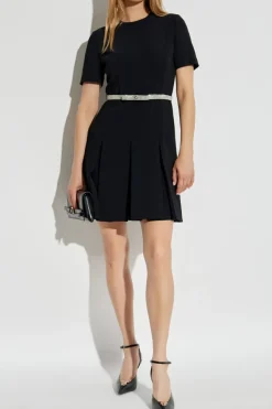Versace BLACK Dress with a waist belt