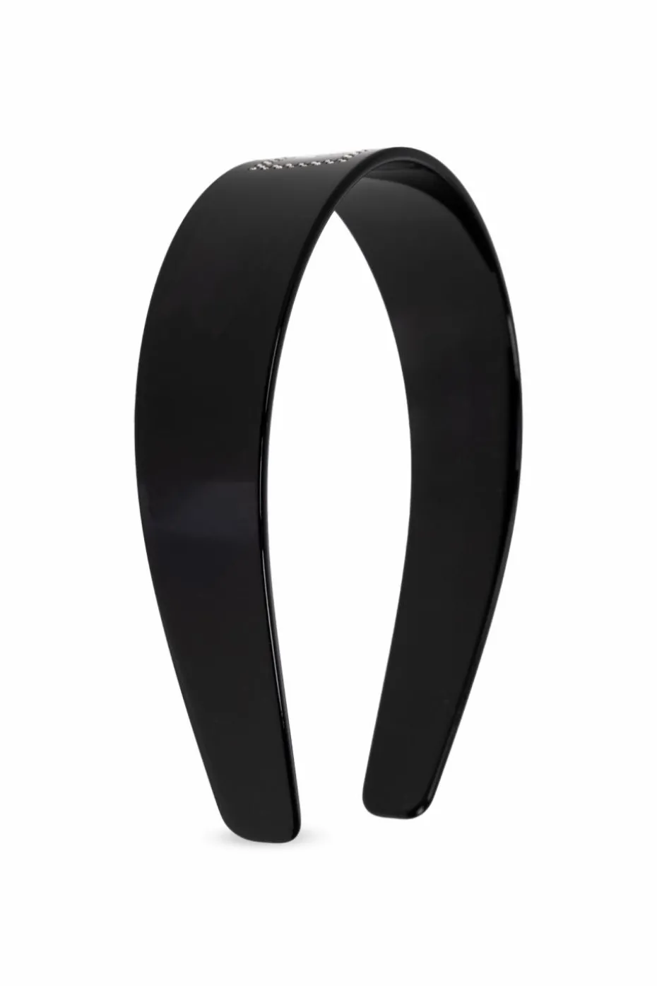 Versace BLACK Headband with shimmering crystals