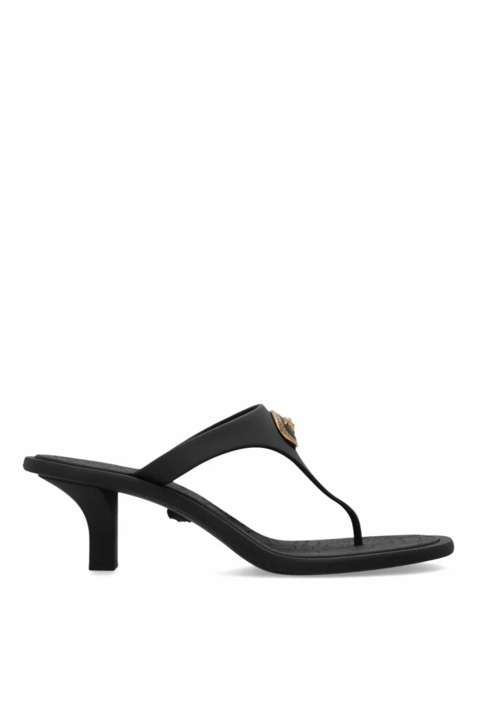 Versace BLACK Heeled flip-flops