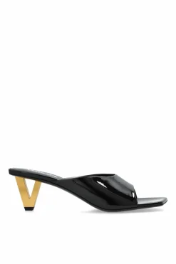 Versace BLACK Heeled slides