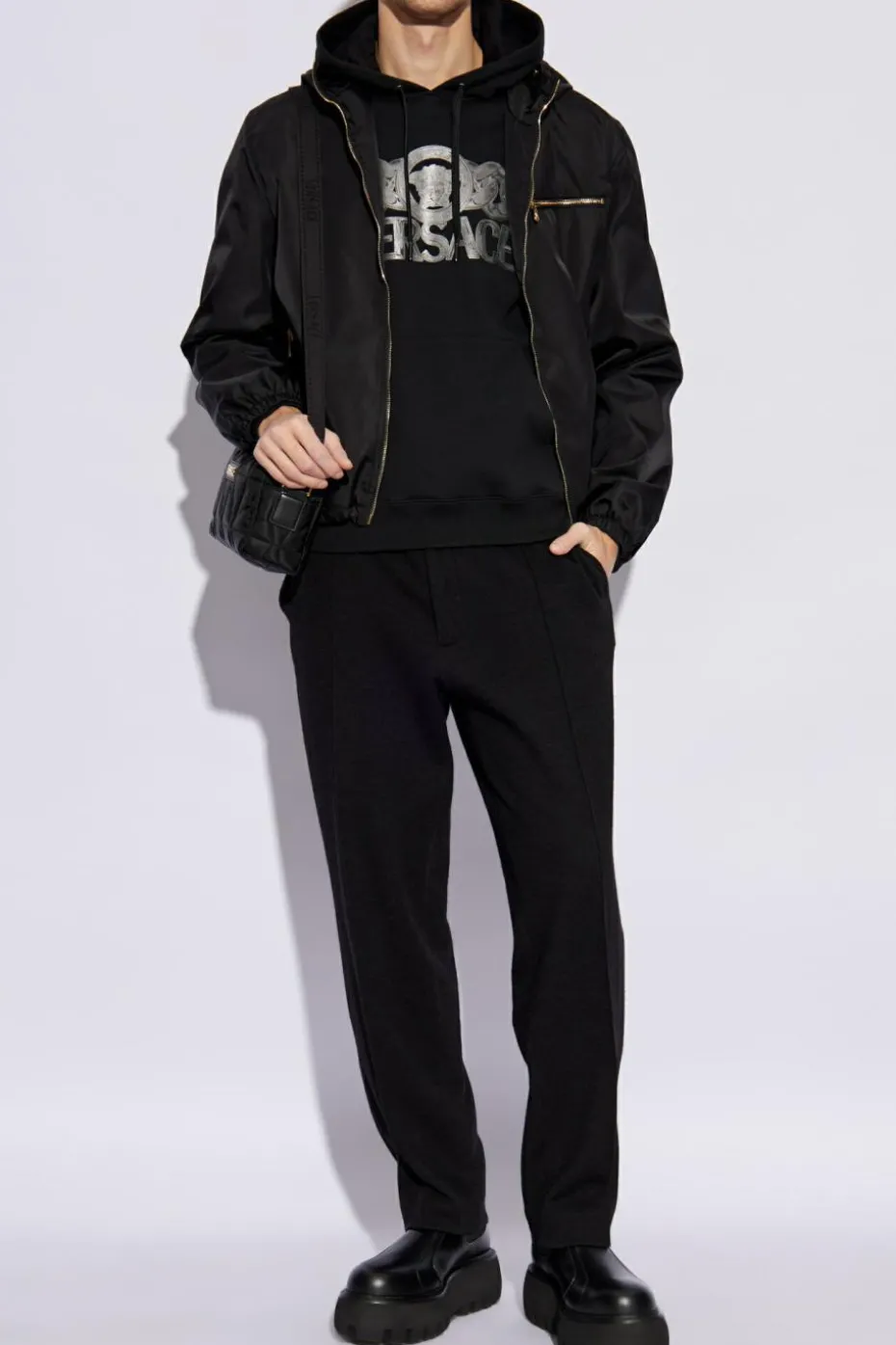 Versace BLACK Jacket with logo