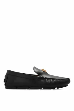 Versace BLACK ‘La Medusa’ moccasins