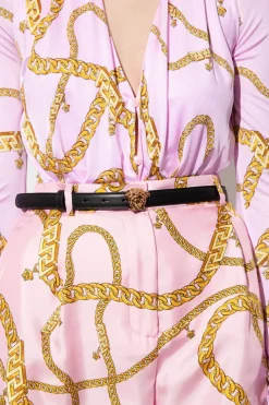 Versace BLACK Leather belt