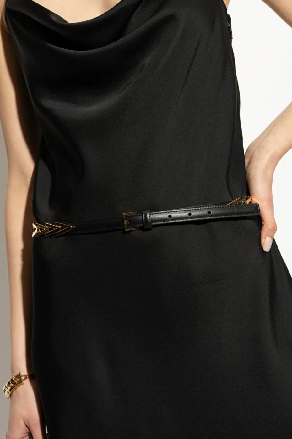 Versace BLACK Leather belt