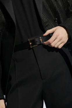 Versace BLACK Leather belt
