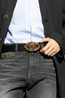 Versace BLACK Leather belt