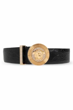 Versace BLACK Leather belt