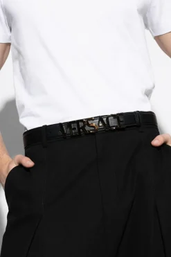 Versace BLACK Leather belt