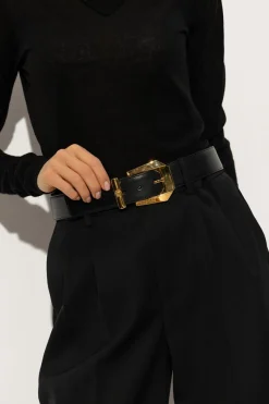 Versace BLACK Leather belt