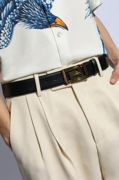 Versace BLACK Leather belt