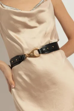 Versace BLACK Leather belt