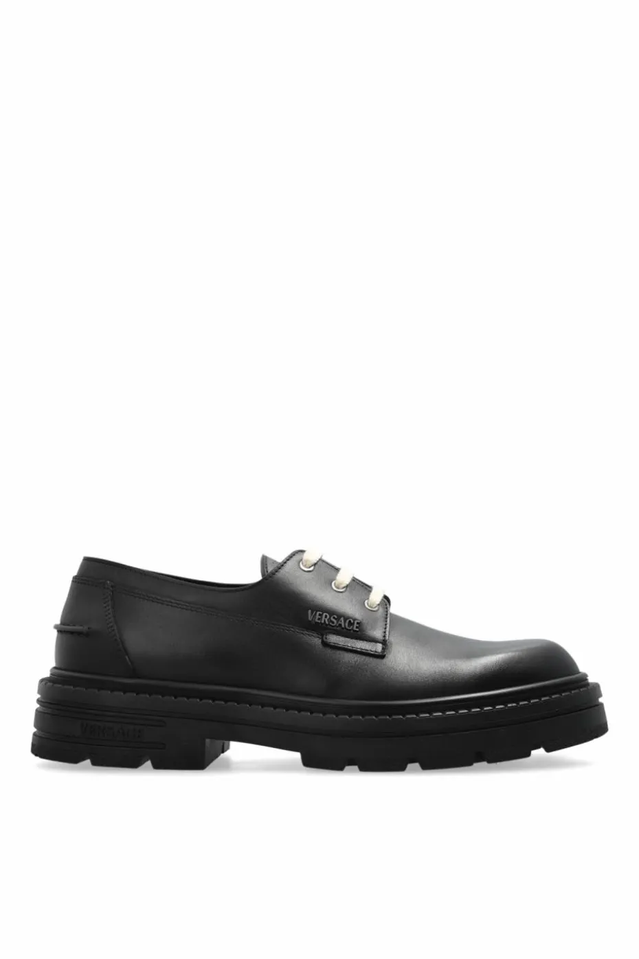 Versace BLACK Leather boots Adriano