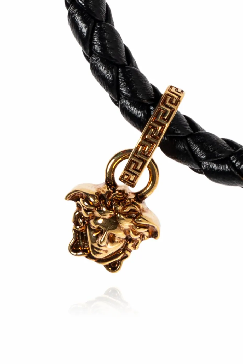 Versace BLACK Leather bracelet