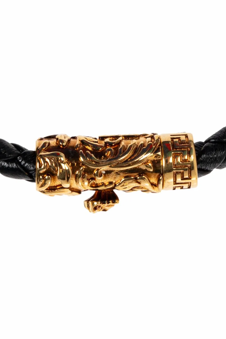 Versace BLACK Leather bracelet