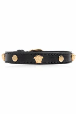 Versace BLACK Leather bracelet