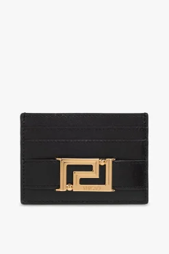 Versace BLACK Leather card case