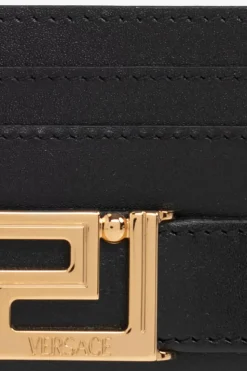 Versace BLACK Leather card case