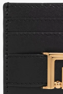 Versace BLACK Leather card case