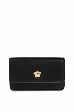 Versace BLACK Leather card holder