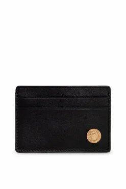 Versace BLACK Leather card holder