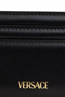 Versace BLACK Leather card holder
