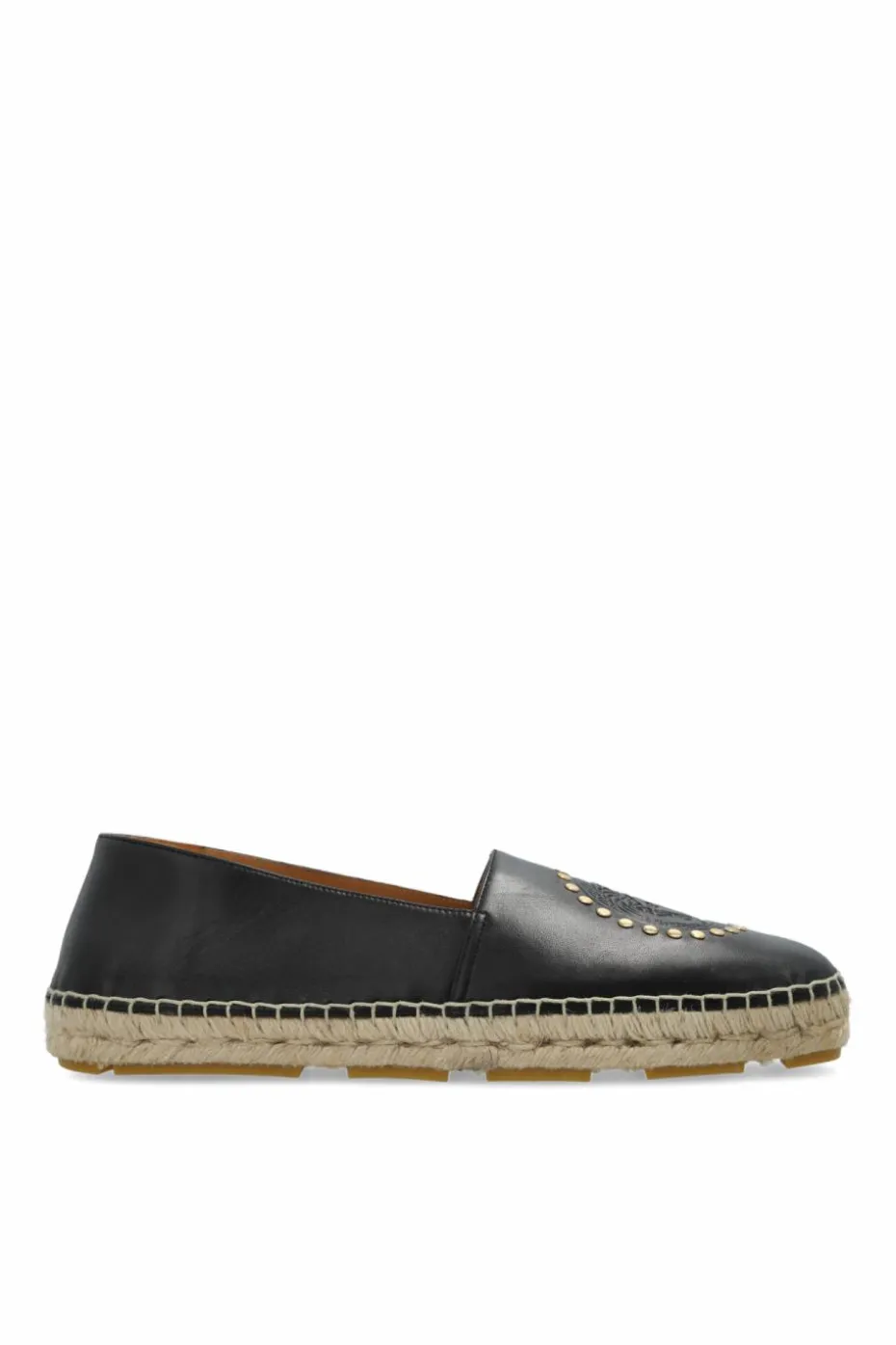 Versace BLACK Leather Espadrilles
