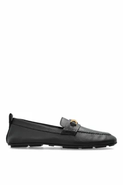 Versace BLACK Leather Loafers