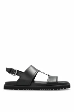 Versace BLACK Leather sandals