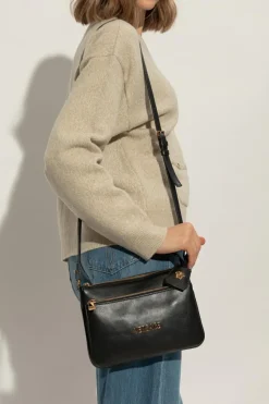 Versace BLACK Leather shoulder bag