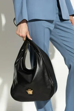 Versace BLACK Leather shoulder bag