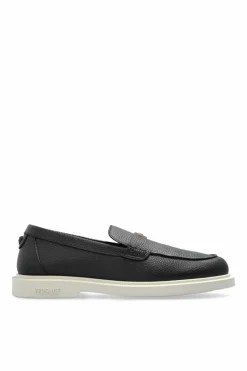 Versace BLACK Leather shoes type loafers