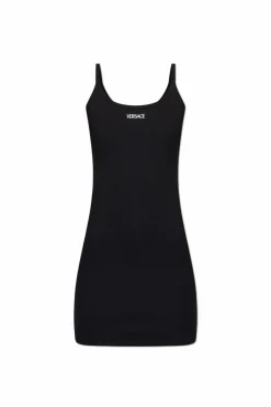 Versace BLACK Lingerie slip dress with straps