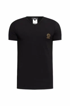 Versace BLACK Lingerie T-shirt with V-neck