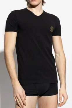 Versace BLACK Lingerie T-shirt with V-neck