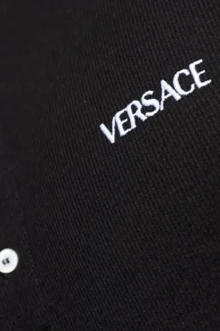 Versace BLACK Lingerie T-shirt with embroidered logo