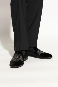 Versace BLACK ‘Loafers’ shoes