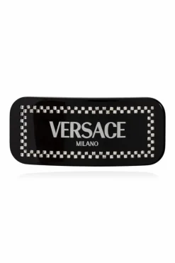 Versace BLACK Logo hair clip