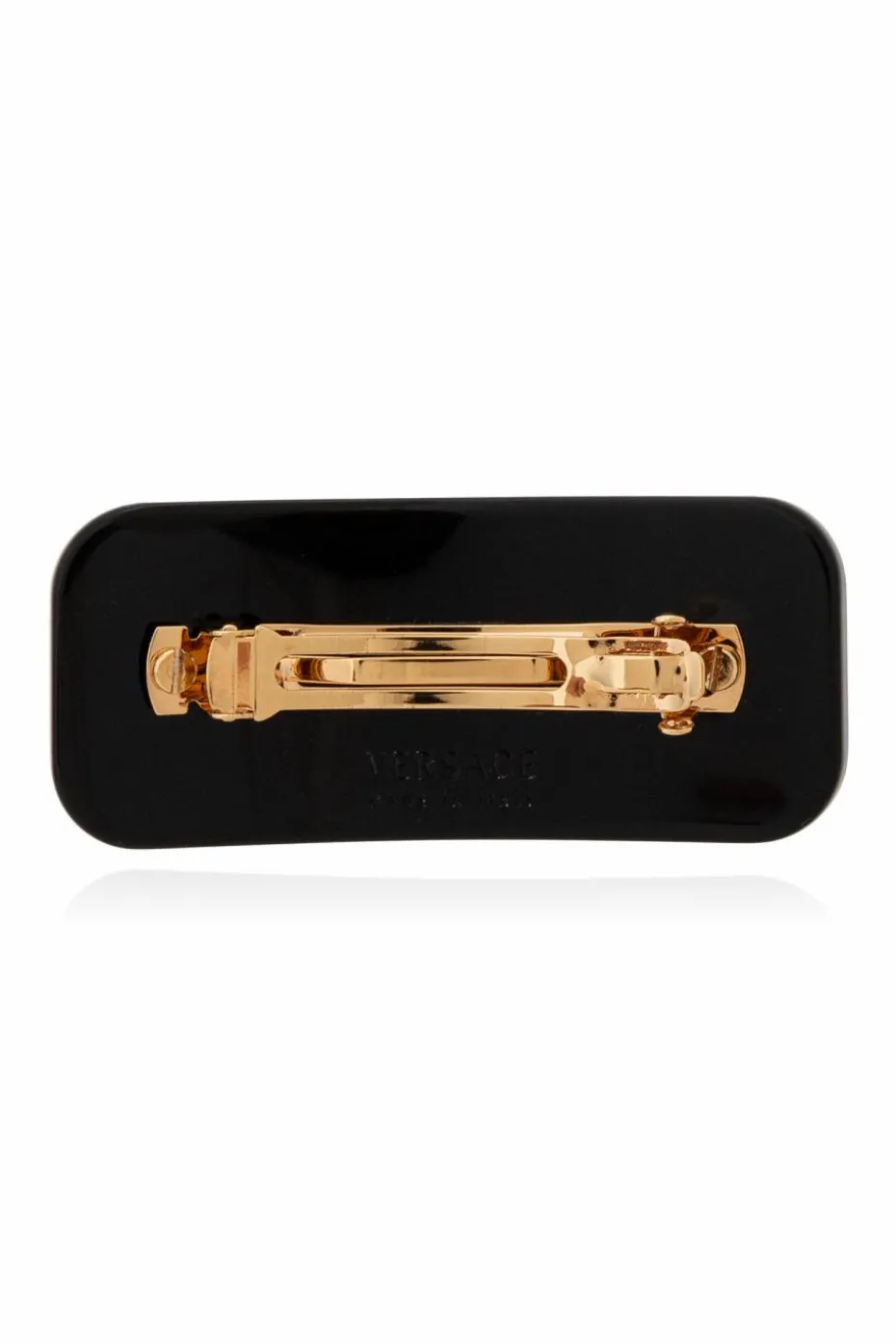 Versace BLACK Logo hair clip