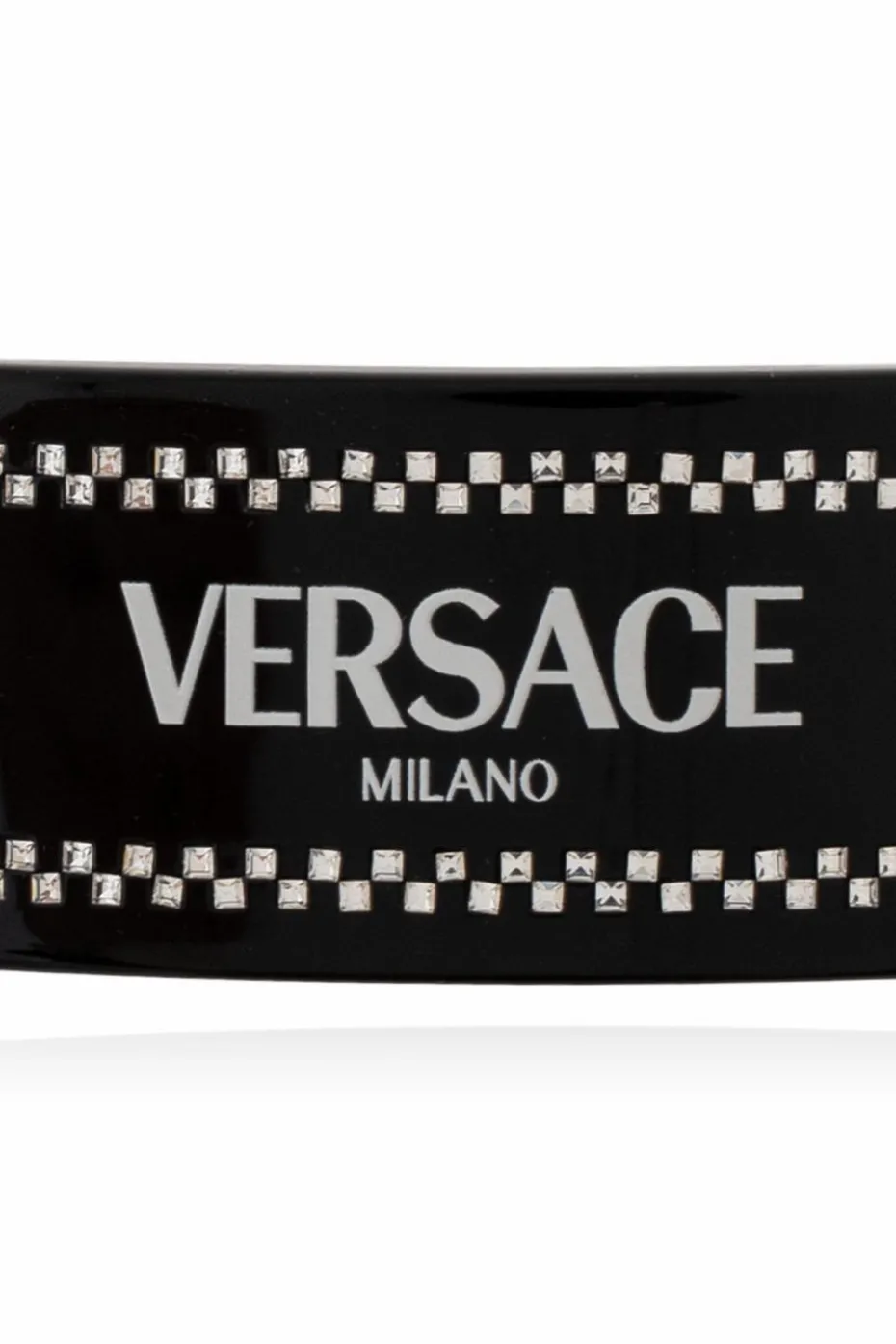 Versace BLACK Logo hair clip