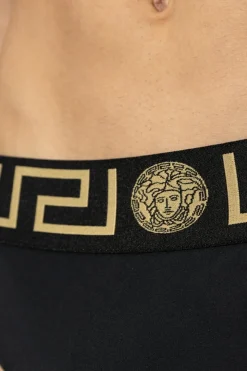 Versace BLACK Logo swim briefs