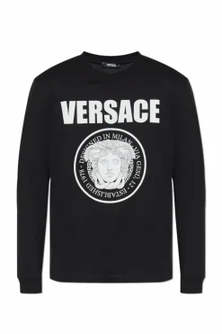 Versace BLACK Long sleeve T-shirt