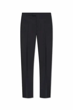 Versace BLACK Pleat-front trousers