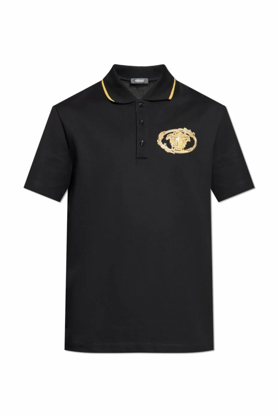 Versace BLACK Polo with logo