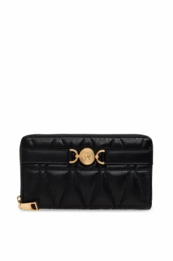 Versace BLACK Quilted Wallet