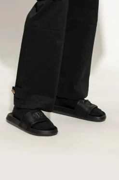 Versace BLACK Rubber slides